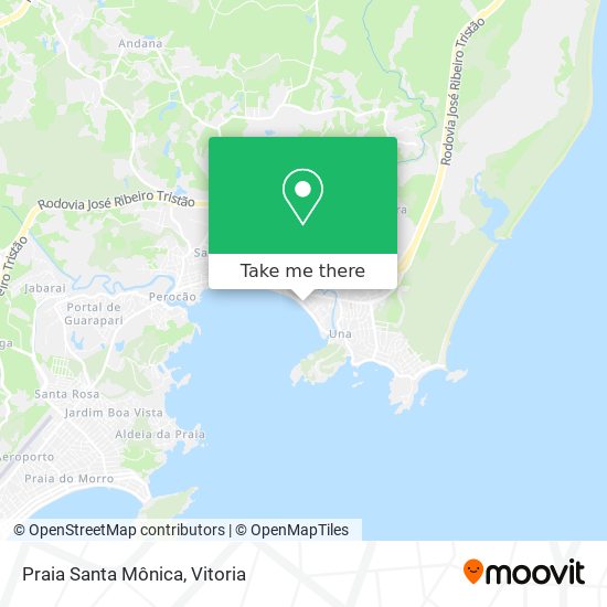 Praia Santa Mônica map