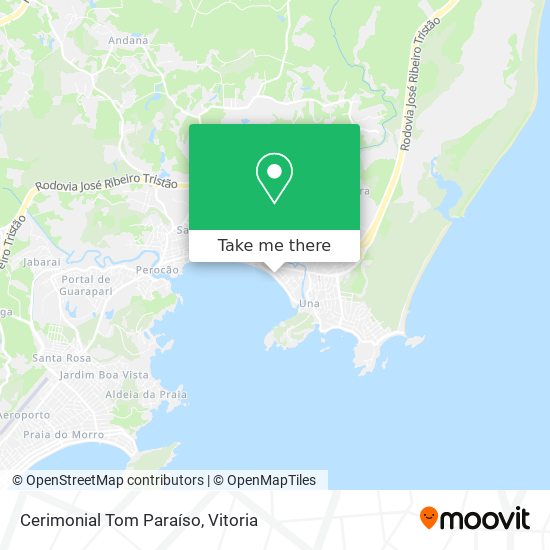 Cerimonial Tom Paraíso map