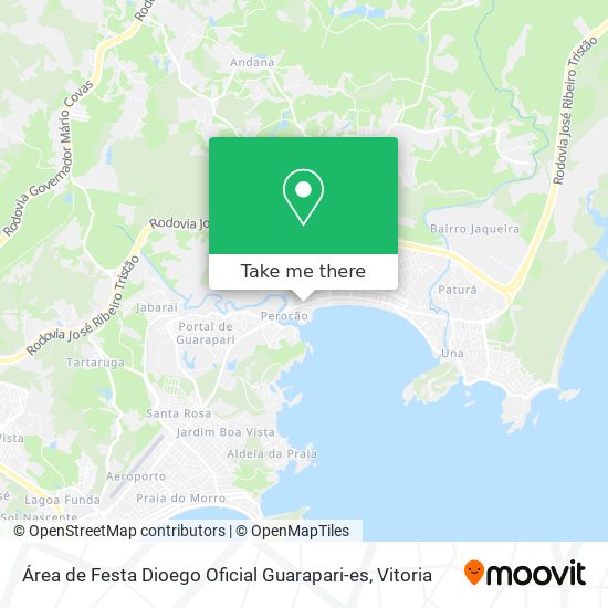 Área de Festa Dioego Oficial Guarapari-es map