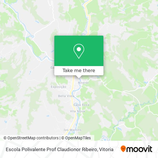 Escola Polivalente Prof Claudionor Ribeiro map