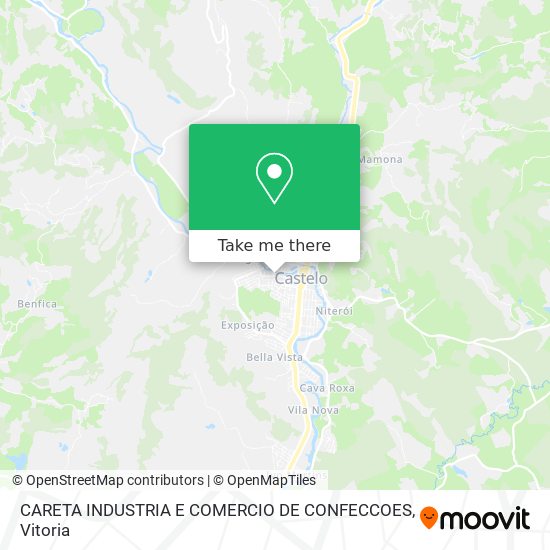 CARETA INDUSTRIA E COMERCIO DE CONFECCOES map