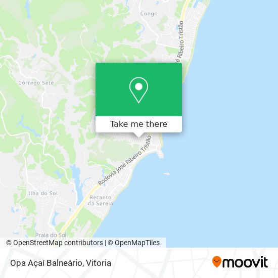 Opa Açaí Balneário map
