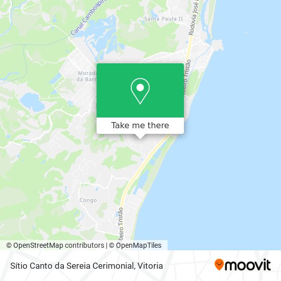 Sítio Canto da Sereia Cerimonial map