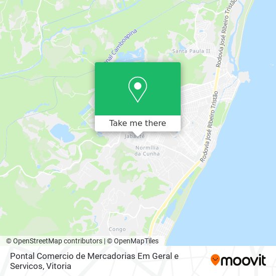 Mapa Pontal Comercio de Mercadorias Em Geral e Servicos