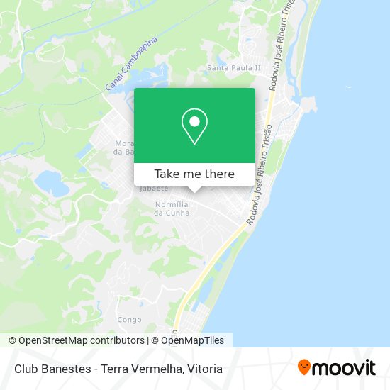 Club Banestes - Terra Vermelha map
