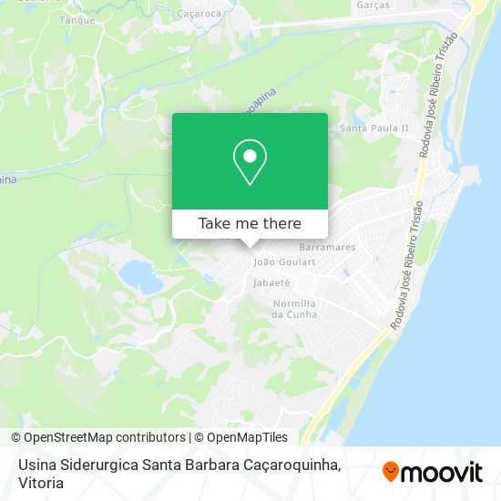 Usina Siderurgica Santa Barbara Caçaroquinha map