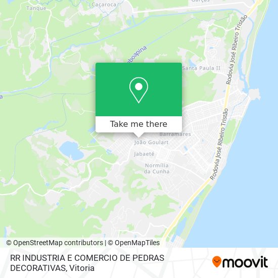 RR INDUSTRIA E COMERCIO DE PEDRAS DECORATIVAS map