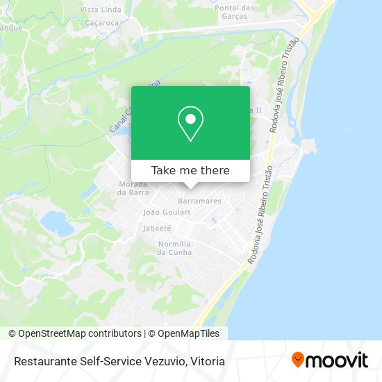 Mapa Restaurante Self-Service Vezuvio
