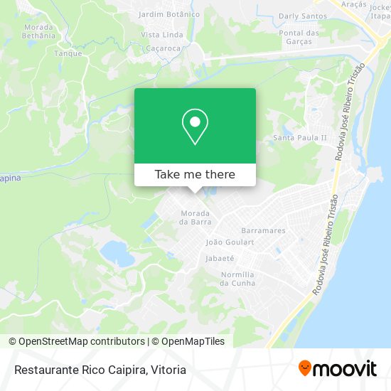 Mapa Restaurante Rico Caipira