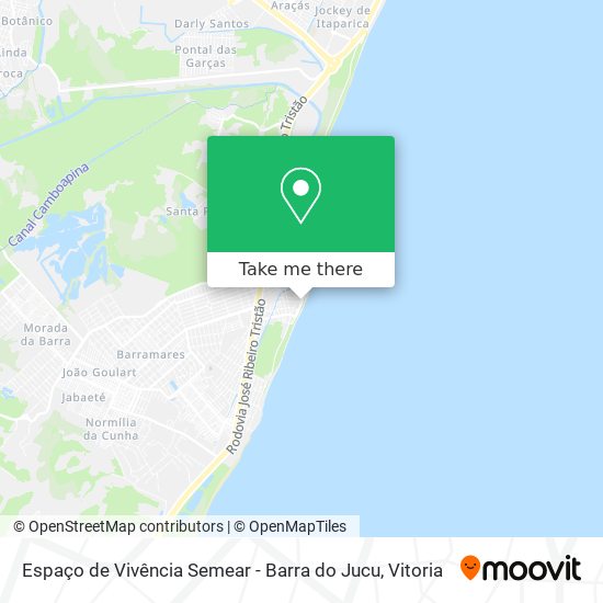 Espaço de Vivência Semear - Barra do Jucu map