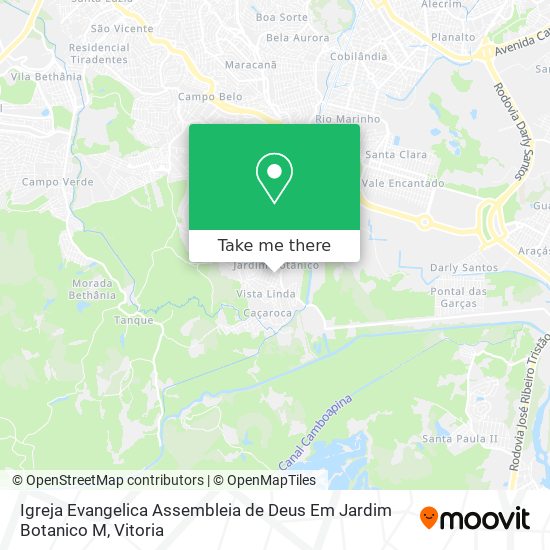 Igreja Evangelica Assembleia de Deus Em Jardim Botanico M map