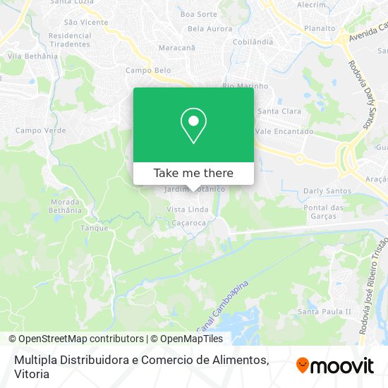 Multipla Distribuidora e Comercio de Alimentos map