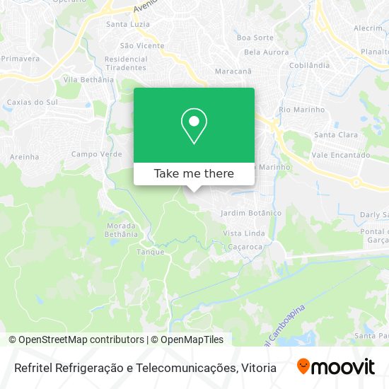 Refritel Refrigeração e Telecomunicações map