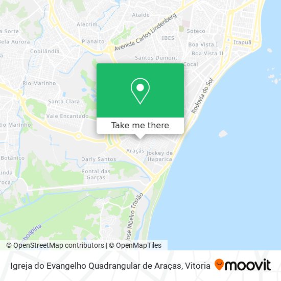 Igreja do Evangelho Quadrangular de Araças map