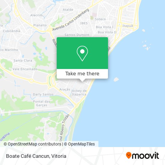 Boate Café Cancun map