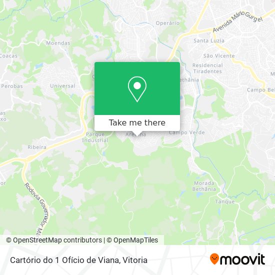 Cartório do 1 Ofício de Viana map