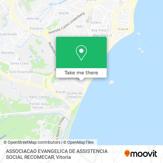 ASSOCIACAO EVANGELICA DE ASSISTENCIA SOCIAL RECOMECAR map