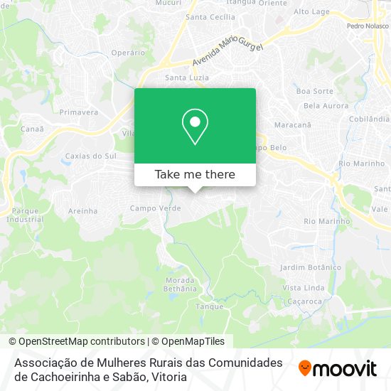 Associação de Mulheres Rurais das Comunidades de Cachoeirinha e Sabão map