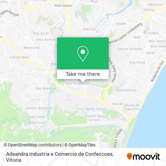 Adeandra Industria e Comercio de Confeccoes map