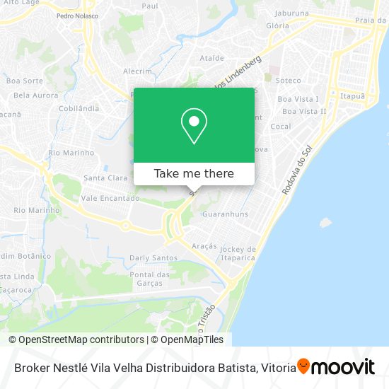 Broker Nestlé Vila Velha Distribuidora Batista map