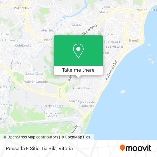 Pousada E Sitio Tia Bila map