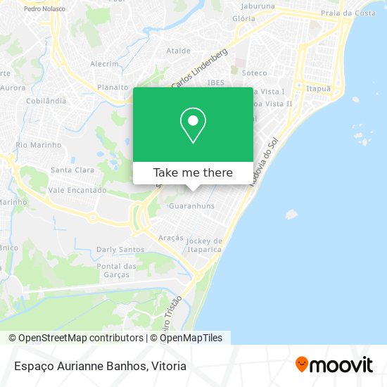 Espaço Aurianne Banhos map