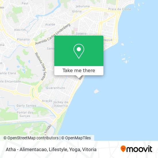 Atha - Alimentacao, Lifestyle, Yoga map