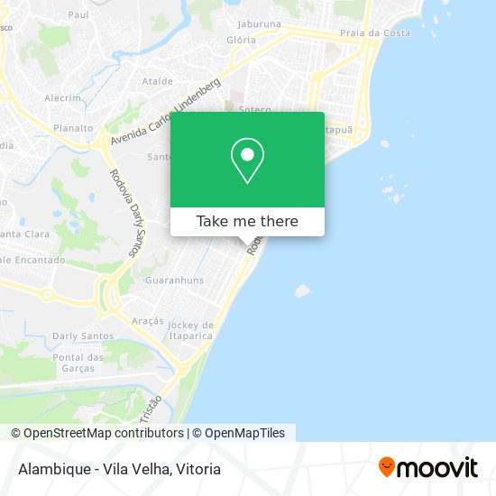 Alambique - Vila Velha map
