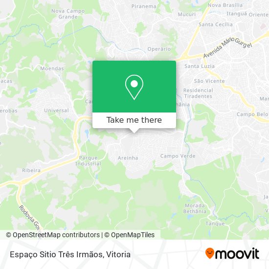 Espaço Sitio Três Irmãos map