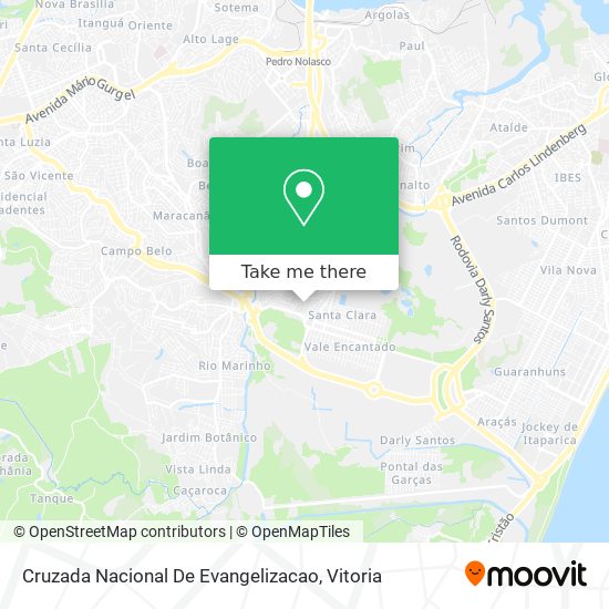 Cruzada Nacional De Evangelizacao map