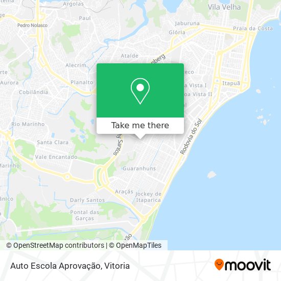 Mapa Auto Escola Aprovação