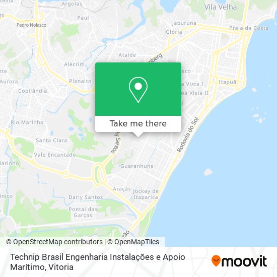 Technip Brasil Engenharia Instalações e Apoio Marítimo map