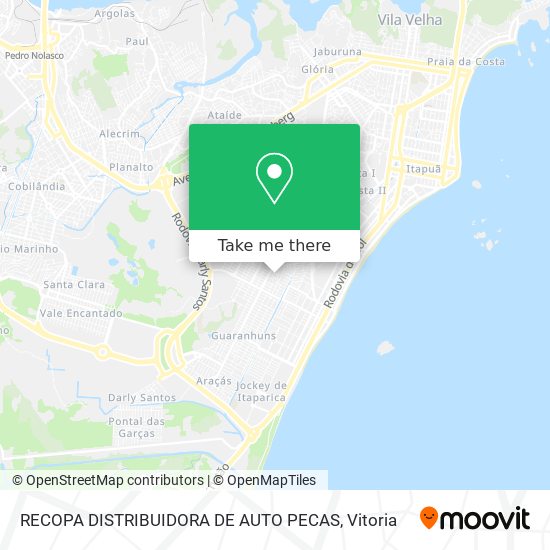 RECOPA DISTRIBUIDORA DE AUTO PECAS map