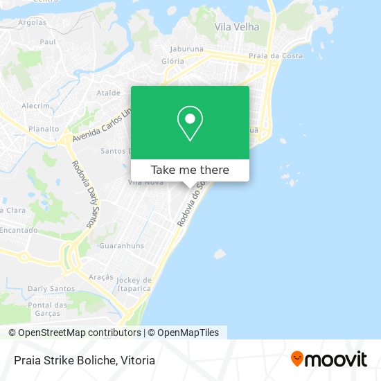 Praia Strike Boliche map