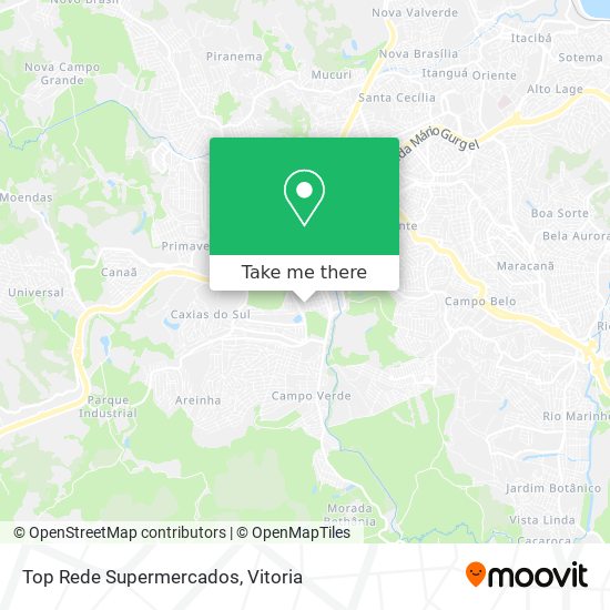 Top Rede Supermercados map