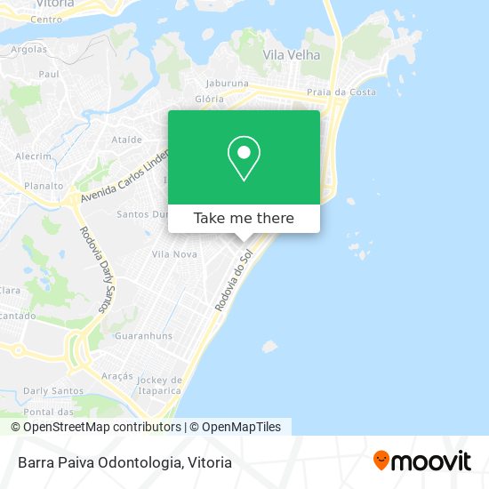 Barra Paiva Odontologia map