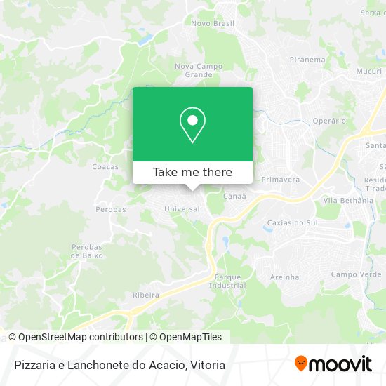 Pizzaria e Lanchonete do Acacio map