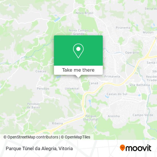 Parque Túnel da Alegria map
