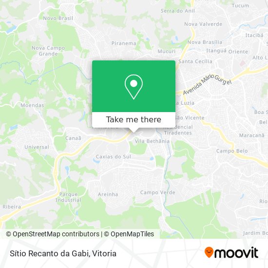 Sítio Recanto da Gabi map