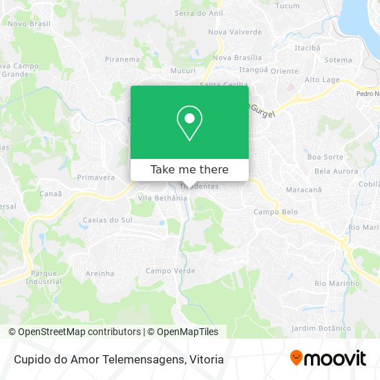 Cupido do Amor Telemensagens map