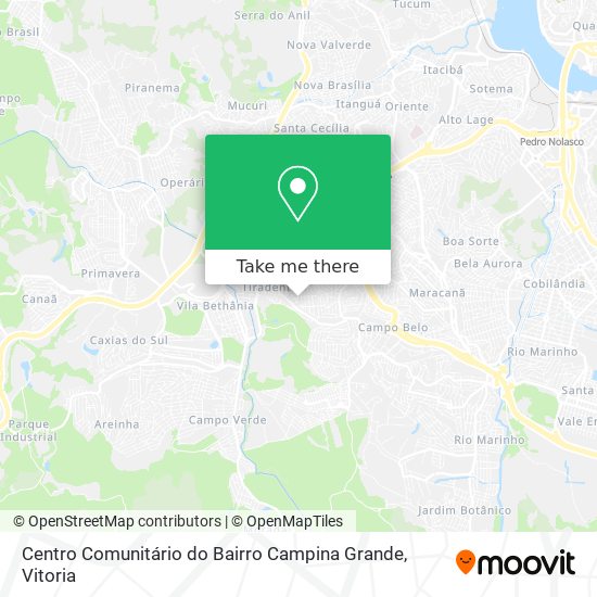Centro Comunitário do Bairro Campina Grande map