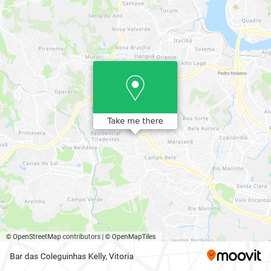 Bar das Coleguinhas Kelly map