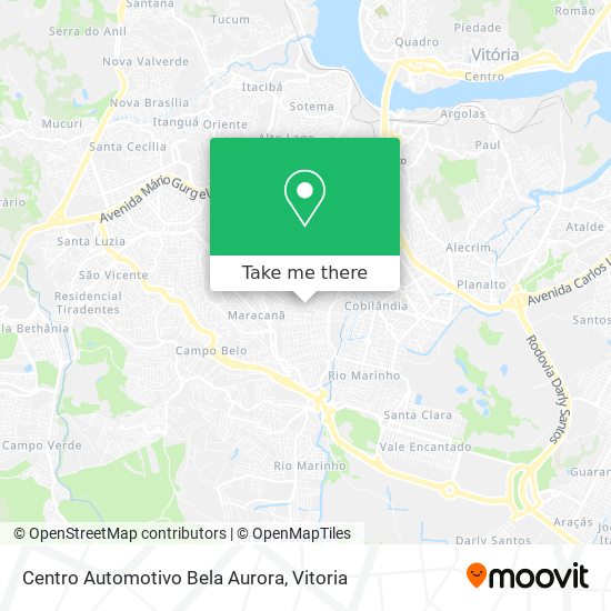 Centro Automotivo Bela Aurora map