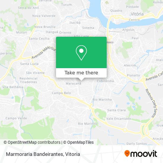 Marmoraria Bandeirantes map