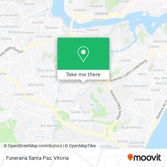 Funeraria Santa Paz map