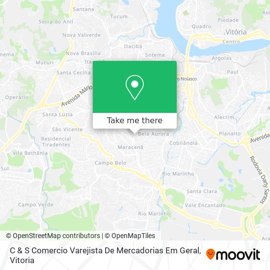 C & S Comercio Varejista De Mercadorias Em Geral map