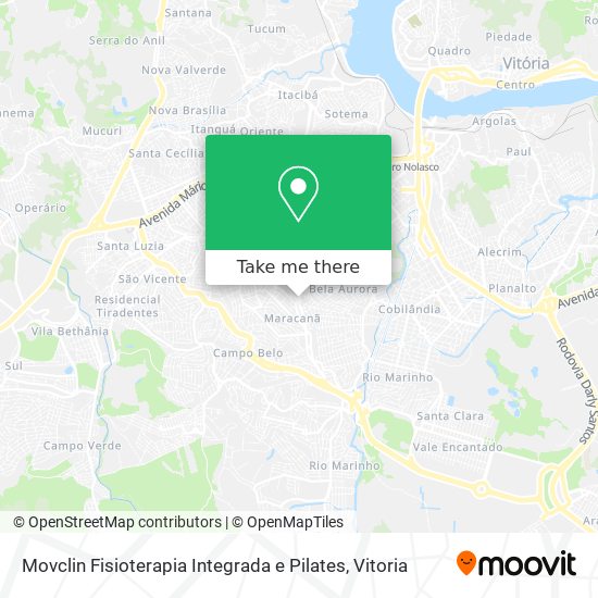 Movclin Fisioterapia Integrada e Pilates map