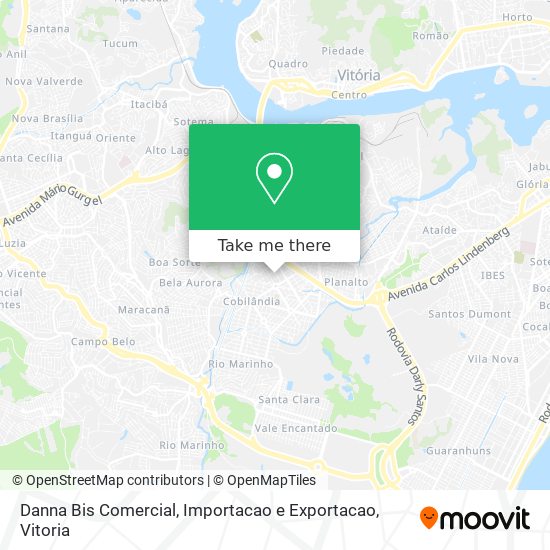 Danna Bis Comercial, Importacao e Exportacao map