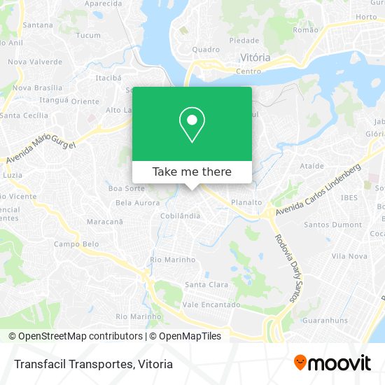 Transfacil Transportes map