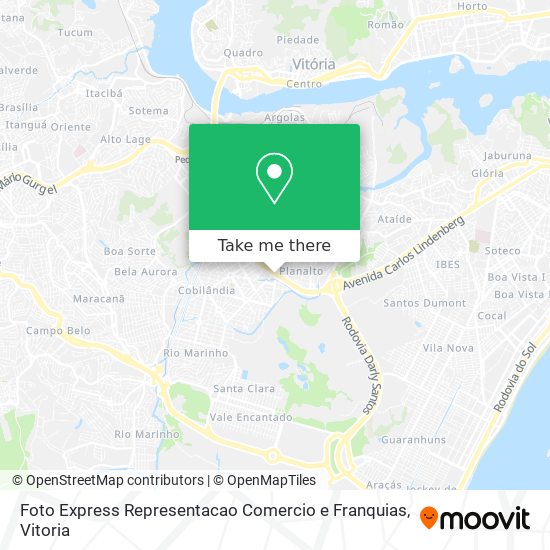 Foto Express Representacao Comercio e Franquias map